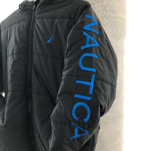Nautica Black Puffer Jacket – Kids Size 18–20 (Youth XL) - Picture 3 of 6